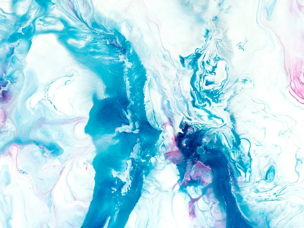 Синяя Розовая Абстрактная Живопись Креативный Ручной Фон Фрагмент Акриловой Живописи — стоковое фото
