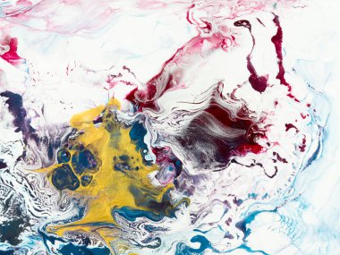 Soyut resim, mavi ve mor, altın rengi el boyası arka plan, mermer dokular, akrilik boya. Modern sanat. Çağdaş sanat.