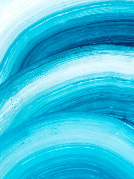 Mavi Çizgili Fırça Desenli Soyut Resim Yaratıcı Boyalı Arka Plan — Stok fotoğraf