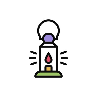 Her Amaç İçin Dolu Biçimli Fener Simgesi Vektör İllüstrasyonu