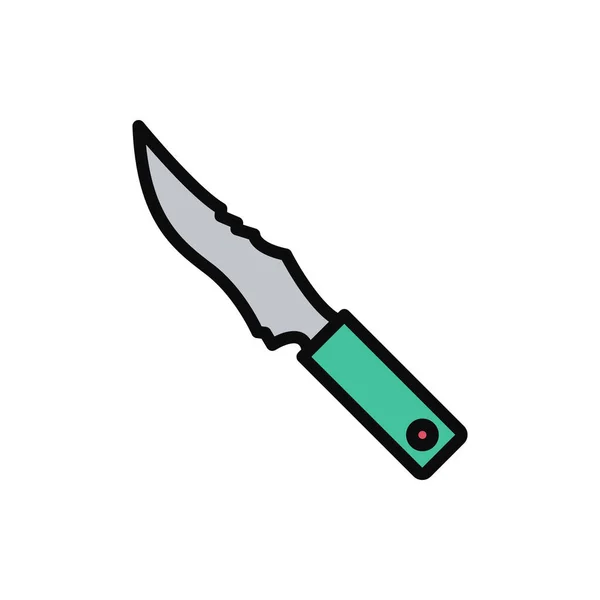 Ikona Wektora Noża Ilustracja Stylu Wypełnionym Dowolnego Celu — Wektor stockowy