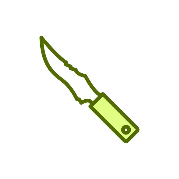 Messer Icon Vector Illustration Gefülltem Stil Für Jeden Zweck — Stockvektor