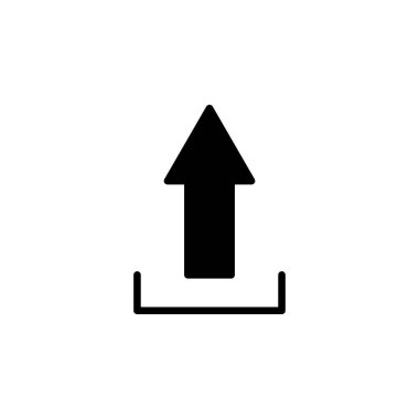 Herhangi Bir Amaç İçin Simge Vektör İllüstrasyonunu Glyph Biçiminde Yükle