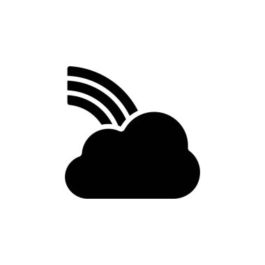 Herhangi Bir Amaç İçin Gökkuşağı Simgesi Vektör İllüstrasyonu