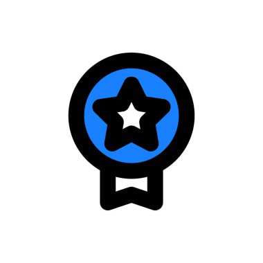 Ödül Simgesi Vektör İllüstrasyonu Her Amaç İçin Dolu Biçim