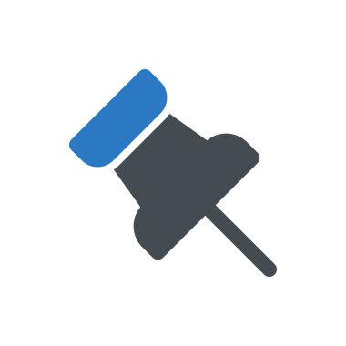 Pin Simgesi Vektör İllüstrasyonu Her Amaç İçin Kabartma Biçimi