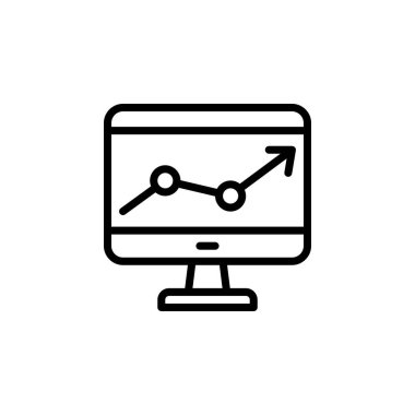 Herhangi Bir Amaç İçin Satır Biçiminde Simge Vektör Resimlendirmesi İzleniyor