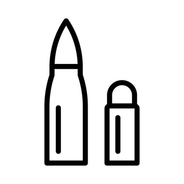 Herhangi Bir Amaç İçin Satır Biçiminde Cephane Simgesi Vektör Resimleri