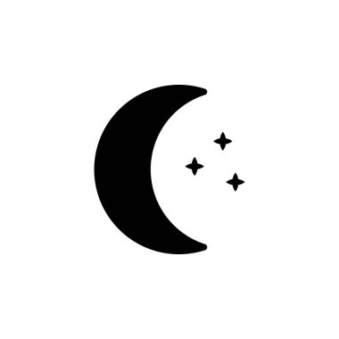 Ay Simgesi Vektör İllüstrasyonu Her Amaç İçin Kabartma Biçimi