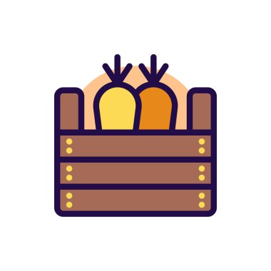 Her Amaç İçin Dolu Biçimli Bucket Simgesi Vektör İllüstrasyonu