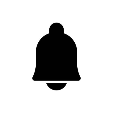 Herhangi Bir Amaç İçin Glyph Biçiminde Bildirim Simgesi Vektörü İllüstrasyonu