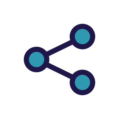 Herhangi Bir Amaç İçin Dolu Biçimli Simge Vektör Resmini Paylaş