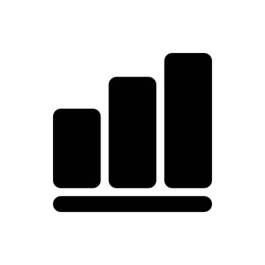 Herhangi Bir Amaç İçin Glyph Biçiminde Profit Simgesi Vektör İllüstrasyonu