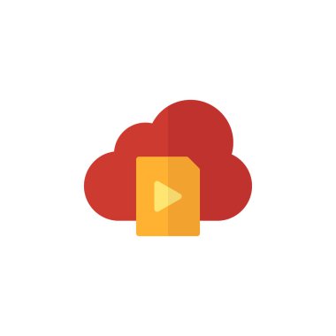 Herhangi Bir Amaç İçin Düz Biçimli Simge Vektör Resmini Oynat