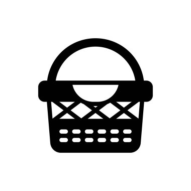 Basket Simgesi Vektör İllüstrasyonu Herhangi Bir Amaç İçin Kabartma Biçimi