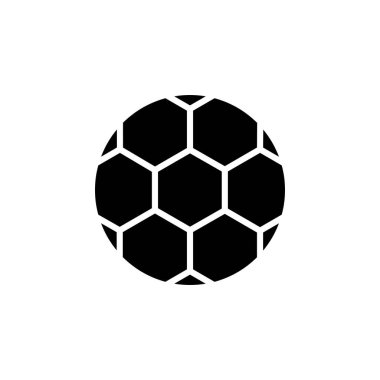 Futbol Simgesi Vektör İllüstrasyonu Her Amaç İçin Glyph Biçimi