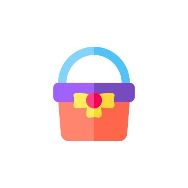 Basket Simgesi Vektör İllüstrasyonu Herhangi Bir Amaç İçin Düz Biçim