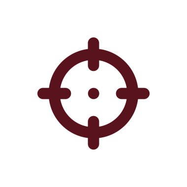 Herhangi Bir Amaç İçin Dolu Biçimli Simge Vektör Resimlemesi