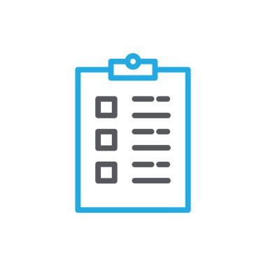 Herhangi Bir Amaç İçin Satır Biçiminde Kontrol Listesi Simgesi Vektör Resimleri