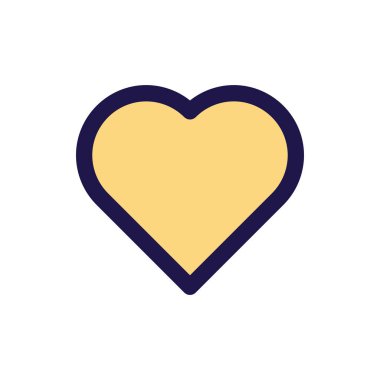 Her Amaç İçin Dolu Biçimli Simge Vektör İllüstrasyonunu Sev