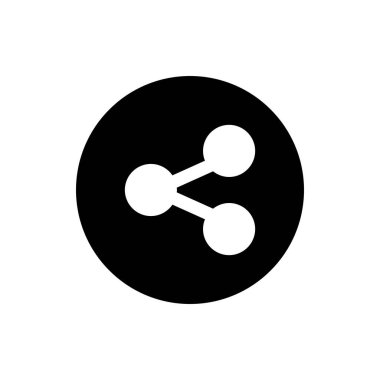 Herhangi Bir Amaç İçin Glyph Biçiminde Bağlantı Simgesi Vektör İllüstrasyonu