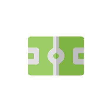 Herhangi Bir Amaç İçin Düz Biçimli Alan Simgesi Vektör İllüstrasyonu