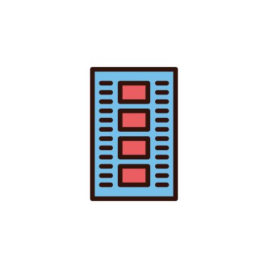 Herhangi Bir Amaç İçin Dolu Biçimli Simge Vektör İllüstrasyonuName