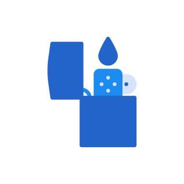 Herhangi Bir Amaç İçin Düz Biçimli Daha Açık Simge Vektör İllüstrasyonu