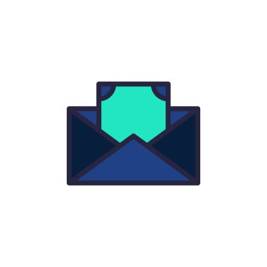 Herhangi Bir Amaç İçin Dolu Biçimli Simge Vektör İllüstrasyonunu Aç