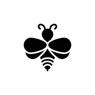 Arı Simgesi Vektör İllüstrasyonu Her Amaç İçin Kabartma Biçimi