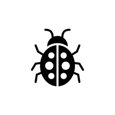 Herhangi Bir Amaç İçin Glyph Biçimli Hata Simgesi Vektör İllüstrasyonu