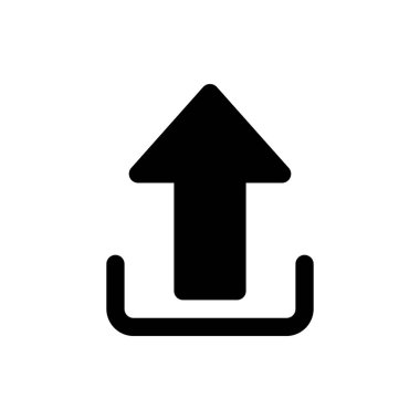 Herhangi Bir Amaç İçin Simge Vektör İllüstrasyonunu Glyph Biçiminde Yükle