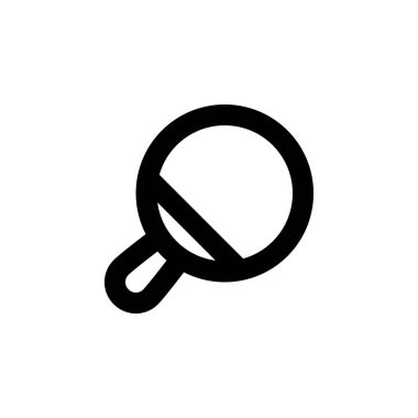 Herhangi Bir Amaç İçin Satır Biçiminde Tablo Tenisi Simgesi Vektör İllüstrasyonu