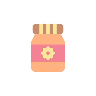 Herhangi Bir Amaç İçin Düz Biçimli Güneş kremi Simgesi Vektör İllüstrasyonu