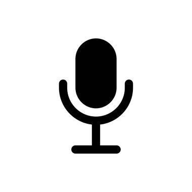 Herhangi Bir Amaç İçin Mic Simge Vektör İllüstrasyonu