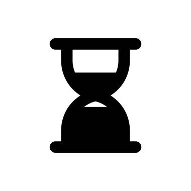 Herhangi Bir Amaç İçin Kum Saati Simgesi Vektör İllüstrasyonu