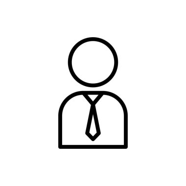 Herhangi Bir Amaç İçin Satır Biçiminde Man Simgesi Vektör İllüstrasyonu