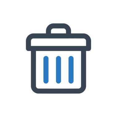 Herhangi Bir Amaç İçin Satır Biçiminde Simge Vektör Resmini Çöpe Gönder