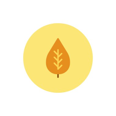 Yaprak Simgesi Vektör İllüstrasyonu Her Amaç İçin Düz Biçim