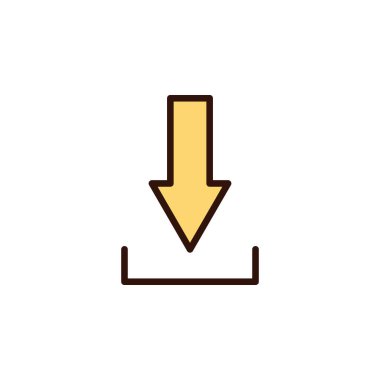 Herhangi Bir Amaç İçin Dolu Biçimli Simge Vektör İllüstrasyonu İndir
