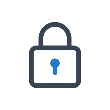 Simge Vektör Resmini Herhangi Bir Amaç İçin Satır Biçiminde Kilitle