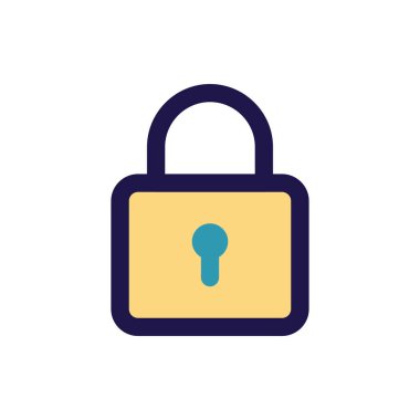 Simge Vektör Resmini Herhangi Bir Amaç İçin Dolu Biçimde Kilitle