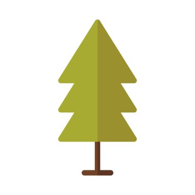 Herhangi Bir Amaç İçin Düz Biçimli Ağaç Simgesi Vektör ResmiComment