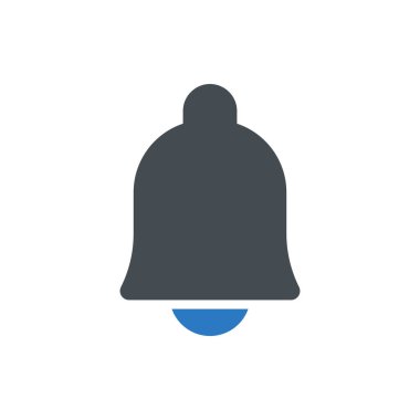 Herhangi Bir Amaç İçin Glyph Biçiminde Bildirim Simgesi Vektörü İllüstrasyonu