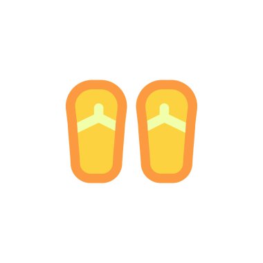 Sandals Simge Vektör İllüstrasyonu Her Amaç İçin Dolu Biçim