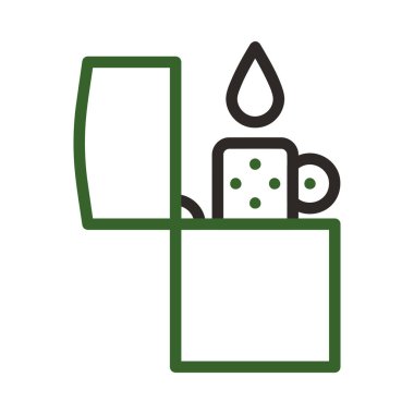 Herhangi Bir Amaç İçin Satır Biçiminde Daha Açık Simge Vektör İllüstrasyonu