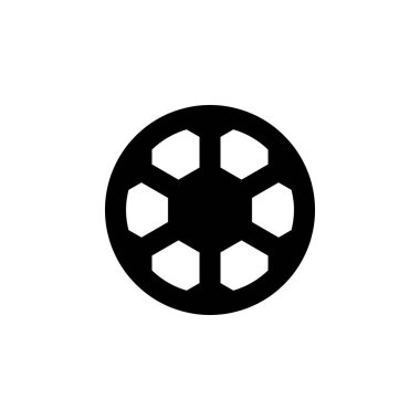 Futbol Simgesi Vektör İllüstrasyonu Her Amaç İçin Glyph Biçimi