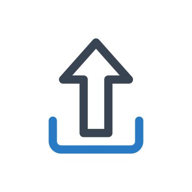 Herhangi Bir Amaç İçin Satır Biçiminde Simge Vektör İllüstrasyonunu Yükle