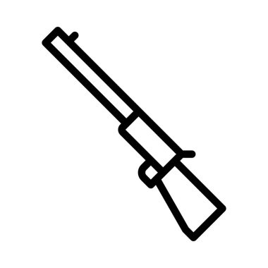 Herhangi Bir Amaç İçin Satır Biçiminde Silah Simgesi Vektör İllüstrasyonu