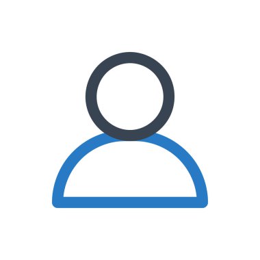 Herhangi Bir Amaç İçin Satır Biçiminde Kullanıcı Simgesi Vektör İllüstrasyonu